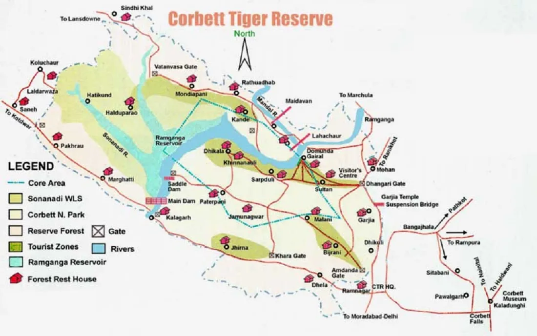 Area of Jim Corbett National Park-जिम कॉर्बेट नेशनल पार्क का क्षेत्रफल कितना है