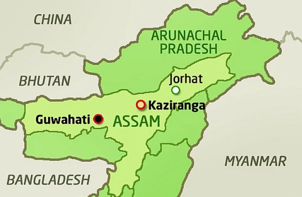 Area of Kaziranga National Park