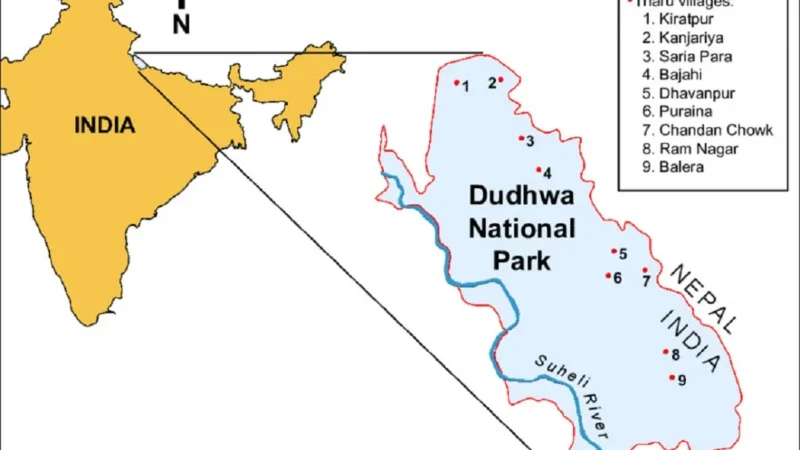 Dudhwa National Park Location